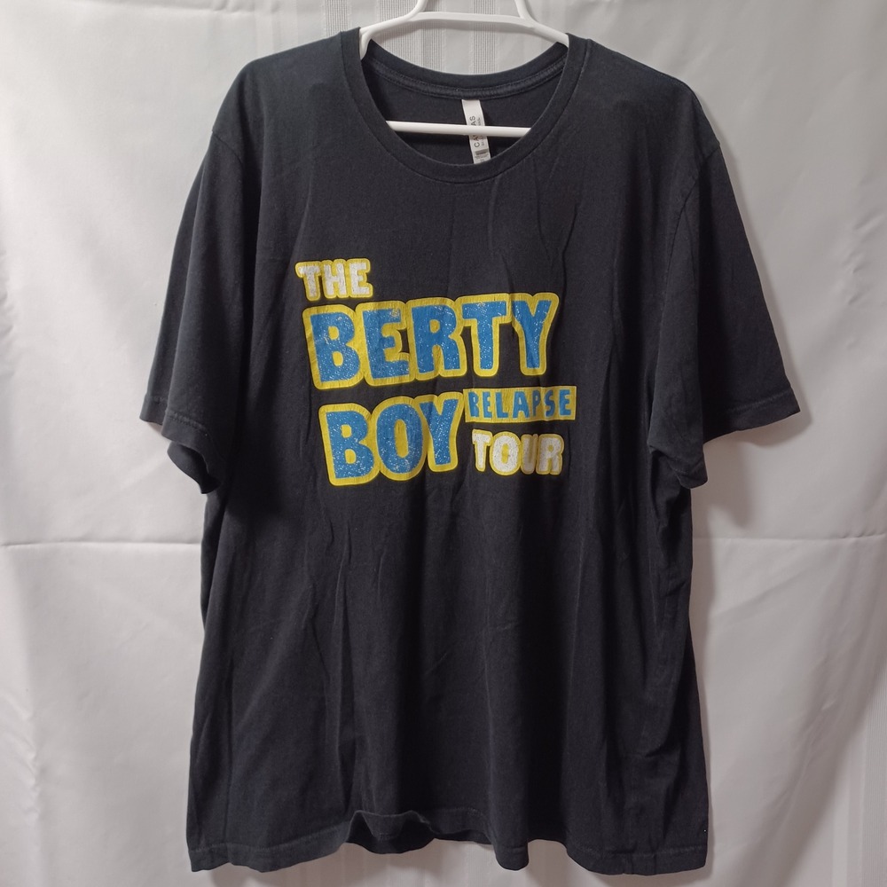 Bella + Canvas T-Shirt Mens 3XL Black Berty Boy Relapse Tour Bert Kreischer Tee